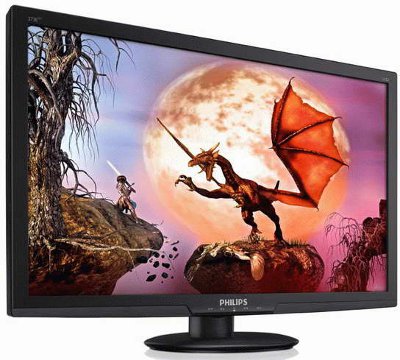 Monitor PHILIPS 273E3LHSB 27" Led FullHD 1920x1080 - 20.000.000:1 - 3.5ms - VGA+DVI+HDMI - Multimediale