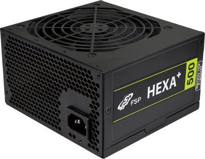 Alimentatore FSP 500 H+ - 500W 80+ - Ventola 120mm Silent.