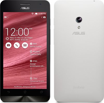 Asus ZenFone 5 (Bianco): 5" IPS Corning� Gorilla� Glass 3, Cpu Intel� Atom� Z2560 MultiCore 1.6GHz, Ram 2GB + Storage 8GB - Fotocamera retro 8MPixel - WiFi+BT, Android 4.4