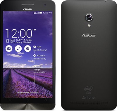 Asus ZenFone 6 (Nero): 6" IPS Corning� Gorilla� Glass 3, Cpu Intel� Atom� Z2580 MultiCore 2.0GHz, Ram 2GB + Storage 16GB - Fotocamera retro 13MPixel - WiFi+BT, Android 4.4