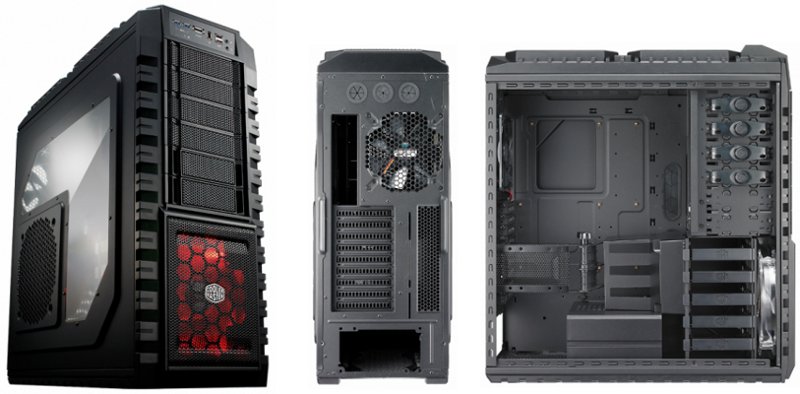 CABINET COOLERMASTER HAF X - NO Alim. - Ventole: 1x23cm + 2x20cm + 1x14cm - Usb 3.0 + eSATA + FireWire