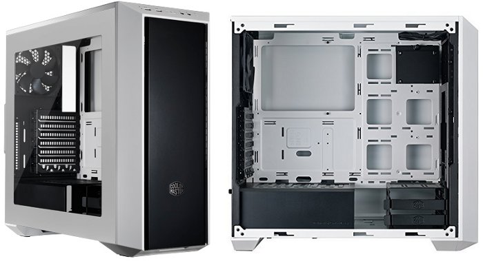 CABINET COOLERMASTER MASTERBOX 5 BIANCO (Atx, Matx, MiniItx) - NO Alim. - 2x Ventole 120mm - Usb 3.0 + Audio