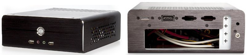 Cabinet Mini-ITX DIAMOND con Alimentatore esterno 65W - Prese USB + Audio - (ODD slim)