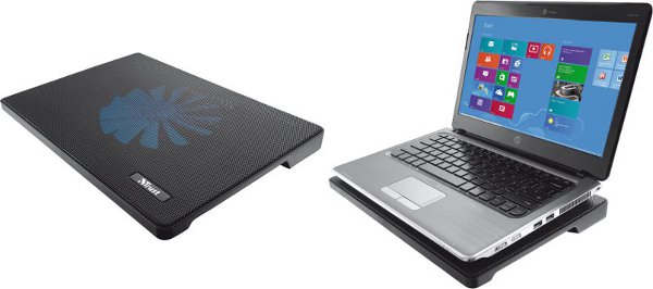 NOTEBOOK COOLING PAD TRUST FRIO - 15.6" con VENTOLA 160mm - USB 