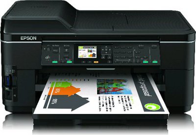 Multif. InkJet EPSON WorkForce WF-7515 - A3 - Stampante 34ppm B/N - Scanner - Fotoc. - Fax - Lcd 6.3cm - USB + Lan + WiFi
