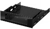 ADATTATORE PER CABINET (frontale) MONTAGGIO 3.5"/5.25" IN PVC, COLORE NERO